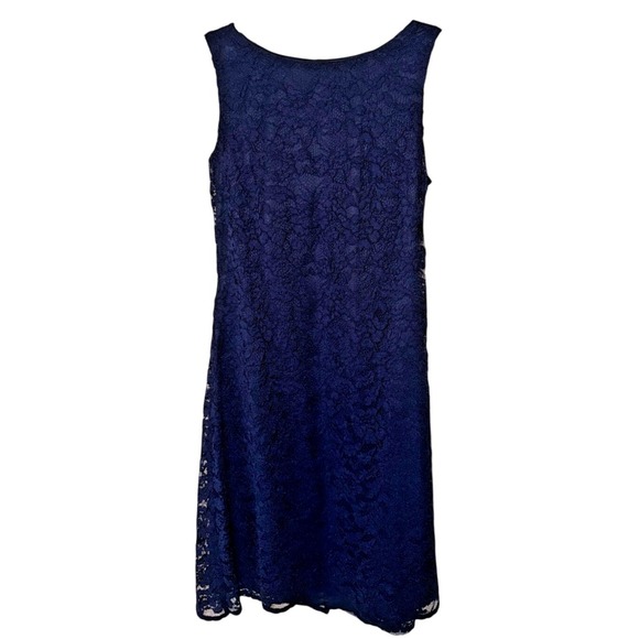 Chaps Dresses & Skirts - Chaps Navy Blue‎ Lace Sleeveless Dress - Elegant Party Cocktail Size 4